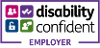A logo for the Disability Confident scheme.